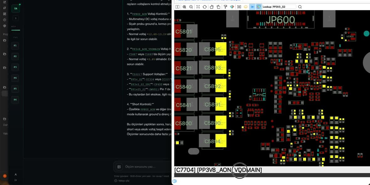 Asistanın cevabı ve şema üzerinde C7704 doğrulaması — A2337, 24.07.2026.