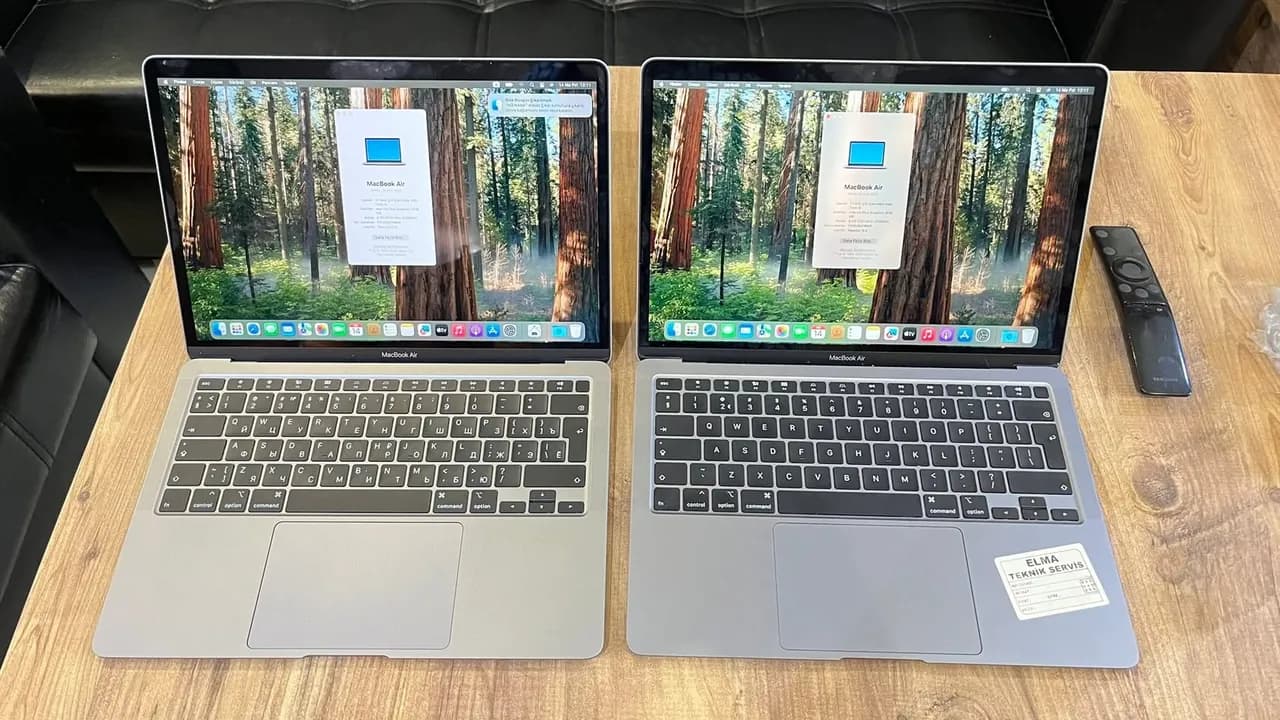 MacBook Air 13" (Intel Core 10. nesil + T2, 2020) A2179 — tezgâh fotoğrafı 2