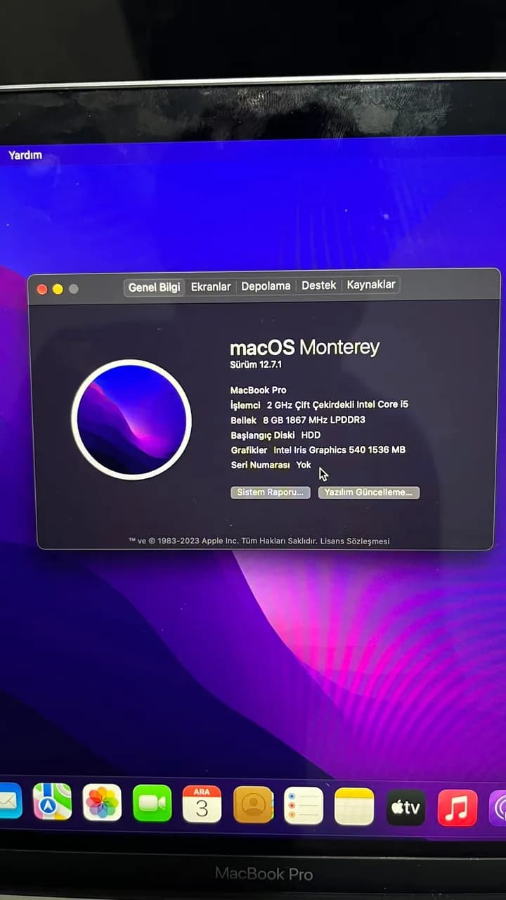 MacBook Pro 13" (Intel Core 6./7. nesil, 2016–2019) A1708 — tezgâh fotoğrafı 4